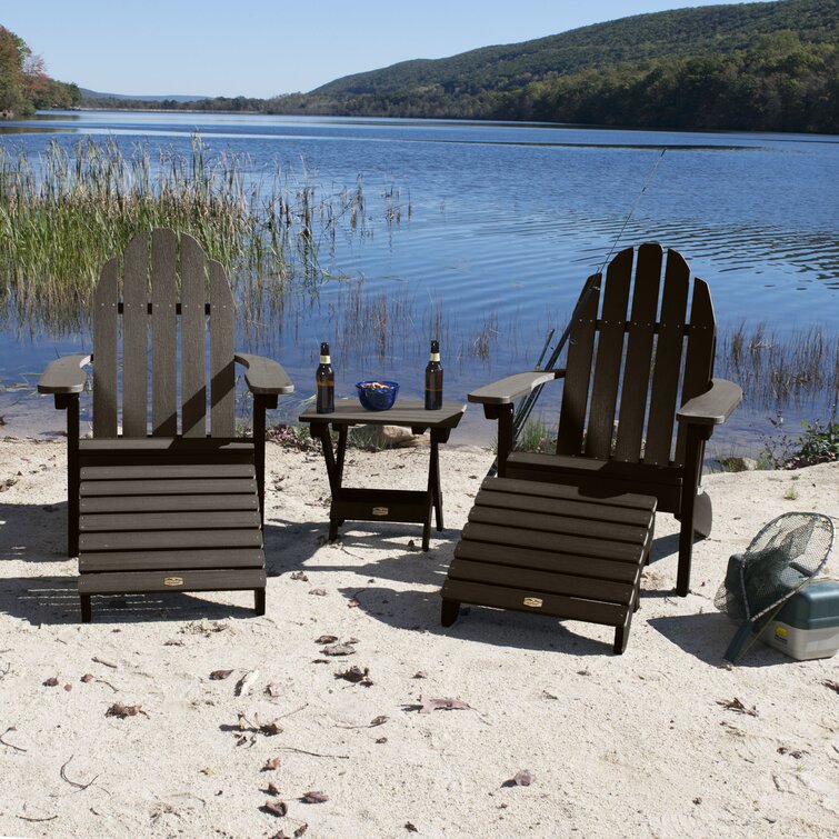 Milaca Plastic Adirondack Chair with Ottoman